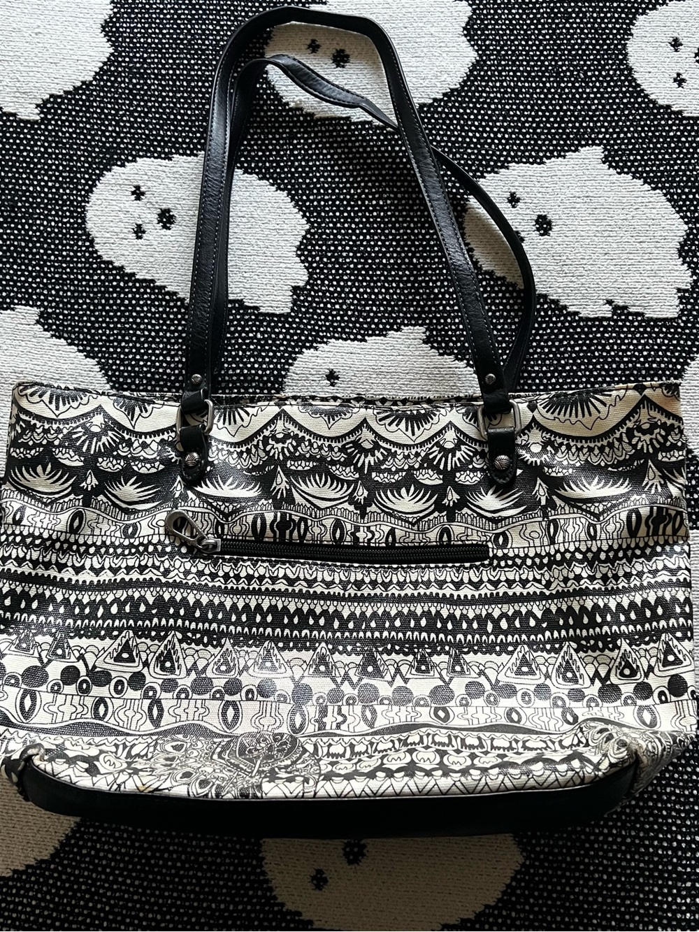 Sakroots Black & White Purse Tote Bag - Picture 2 of 4